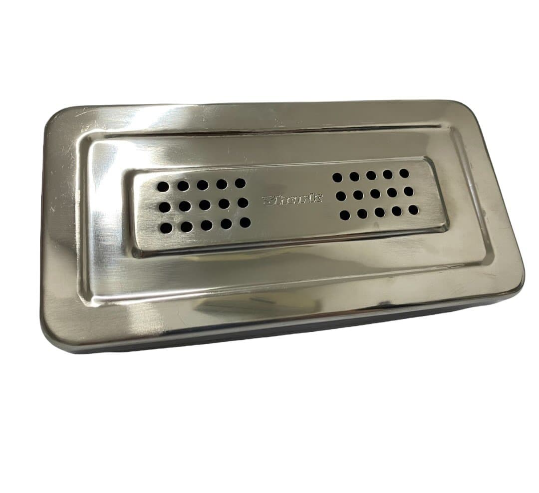 Caja Acero Inoxidable Perforada 20x10x4