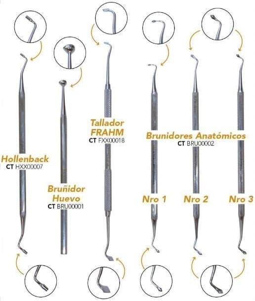 Bruñidores-Talladores-Hollenbacks X un. BELKYS