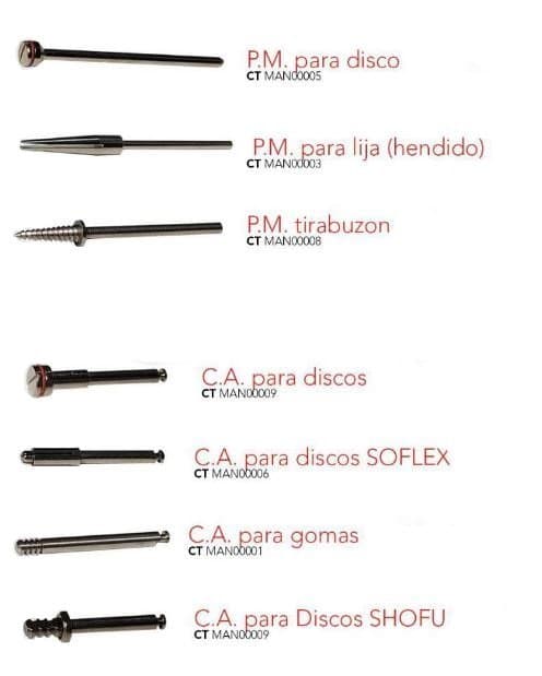 Mandriles para Discos / Lijas / Gomas BELKYS