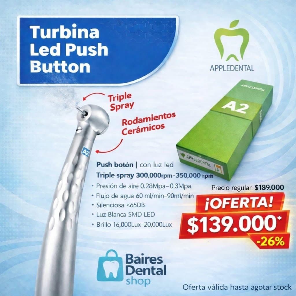 Turbina Led Push Button APPLEDENTAL
