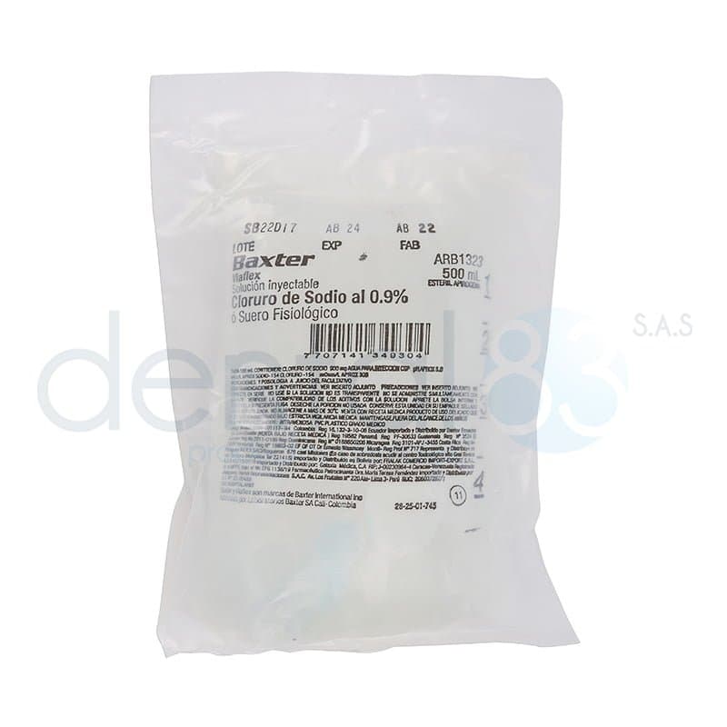 SUERO FISIOLOGICO BAXTER BOLSA X 500 CC