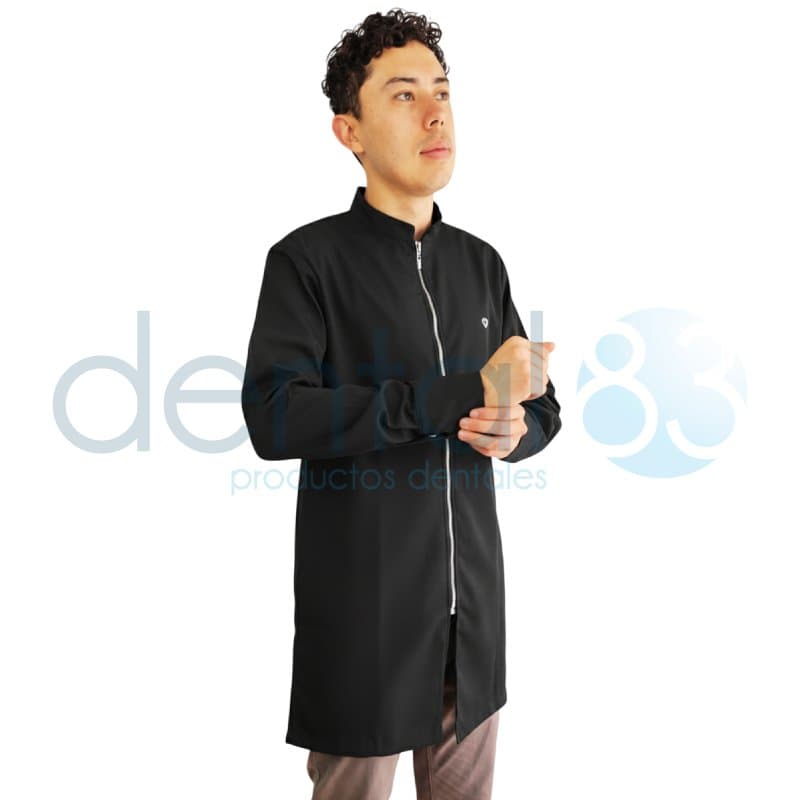 BATA TIPO MANDIL HOMBRE NEGRO/METÁLICO