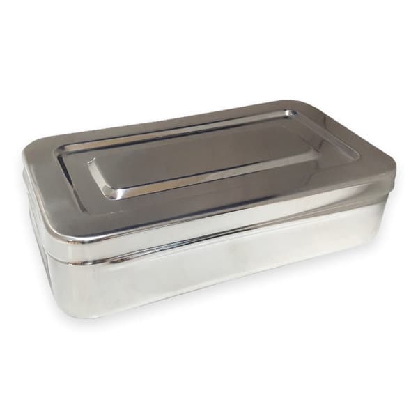Caja de Acero Inoxidable Lisa 20 x 10 x 4cm GDK