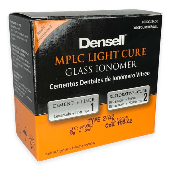 Ionómero Vítreo para Restauración Foto MPLC 2 A2 Densell 10g + 6ml