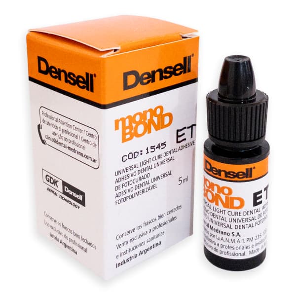 Adhesivo Monobond ET Etanol 5ª Gen Fotocurado Densell 5ml
