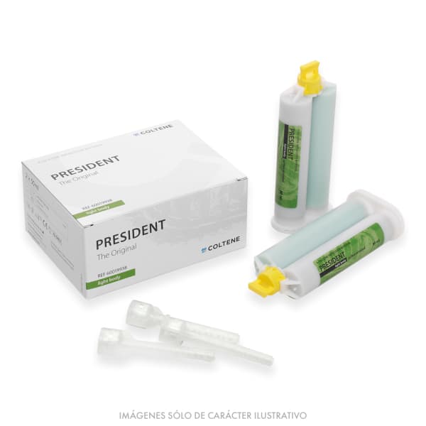 Silicona PRESIDENT Cartucho Light Body 2 x 50ml + Puntas
