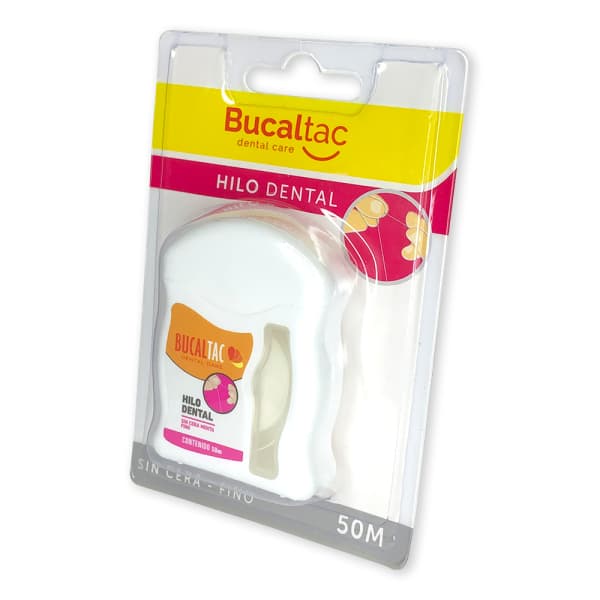 Hilo Dental sin Cera Bucaltac Fino x 50 m