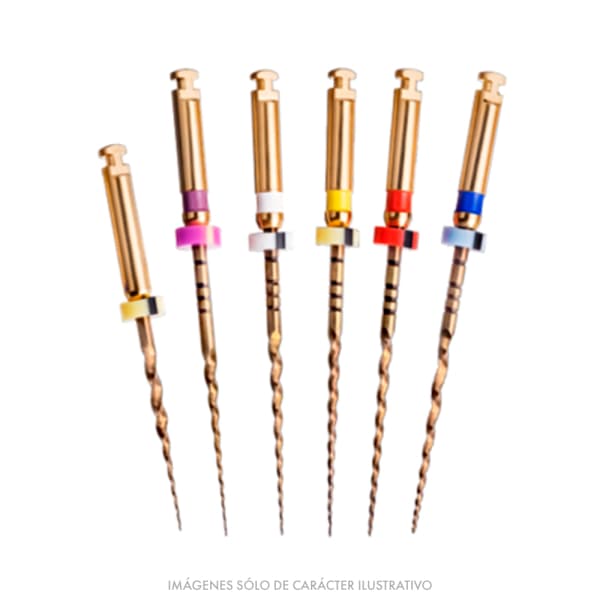 Limas NiTi Mecanizadas 21mm Deltajet x 6 und.