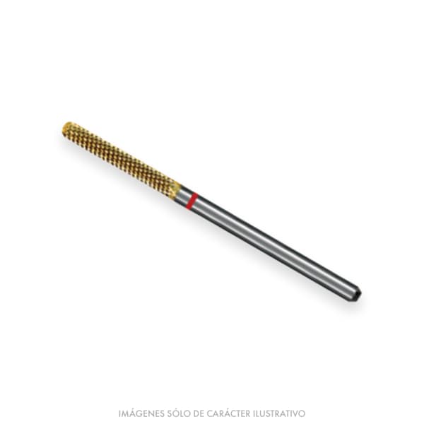 Fresón Dorado Cilíndrico punta Redonda Aro Rojo Euro-Goldie Dedeco G293EF/023