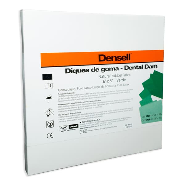 Goma Dique Densell Verde 6 x 6 x 36 und.