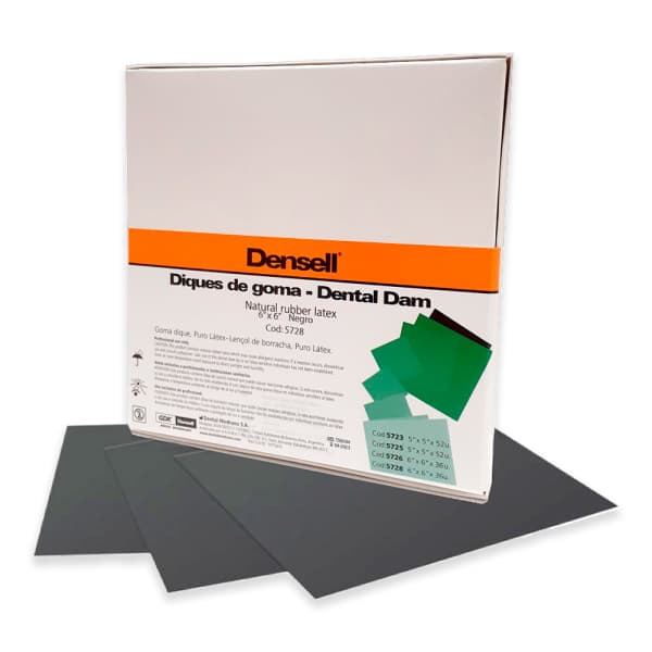 Goma Dique Densell Negro 6 x 6 x 36 und.