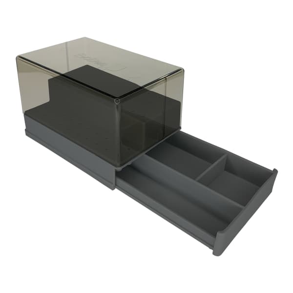Fresero Plástico con Cajón Organizador y 60 Slots FG-CA-PM EvoDen Gris Oscuro