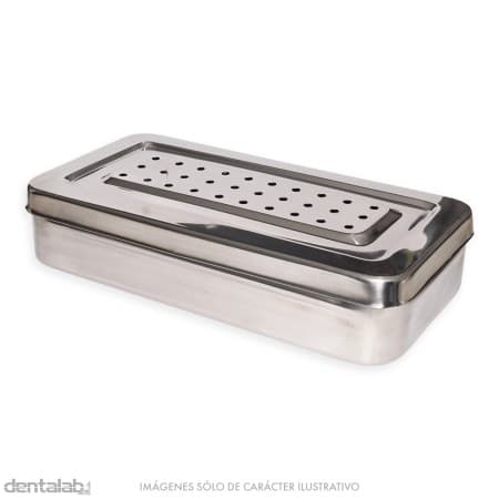 Caja de Acero Inoxidable Perforada 25 x 13 x 6cm GDK