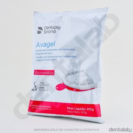 Alginato Avagel Bicromático • Dentsply Sirona x 410g