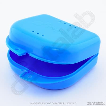 Caja para Ortodoncia con Ventilación EvoDen Celeste x Unidad