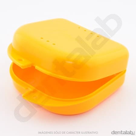 Caja para Ortodoncia con Ventilación EvoDen Naranja x Unidad