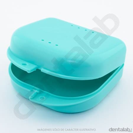 Caja para Ortodoncia con Ventilación EvoDen Verde Agua x Unidad