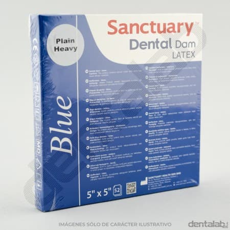 Goma Dique Azul 5x5" Sanctuary Plain Heavy x 52 und.