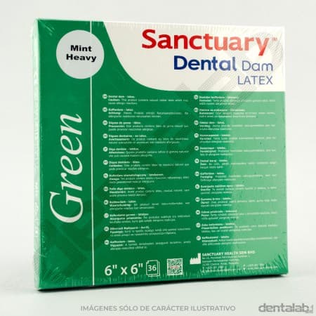 Goma Dique Verde 6x6" Sanctuary Mint Heavy x 36 und.