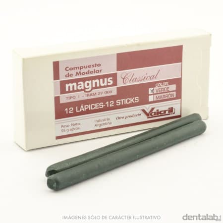 Compuesto Modelar Vaicril Lápices Verdes x 12 und.