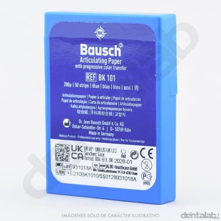 Papel de Articular Librito Bausch Bicolor Azul-Rojo x 200 Tiras