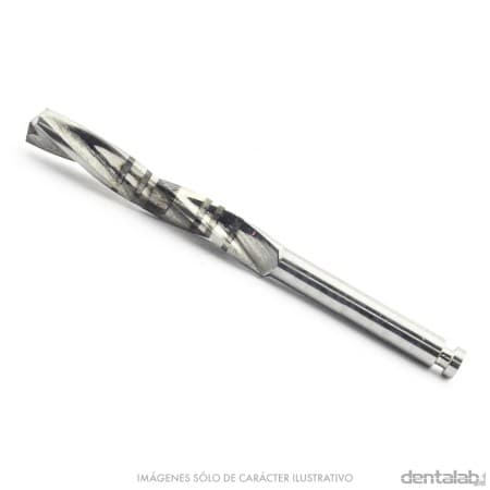 Fresa de Carbono Cilíndrica Helicoidal para Implante Ø 2.8 mm x Unidad