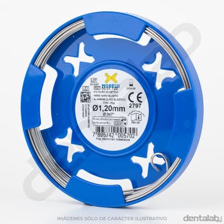 Alambre Ortodóntico MORELLI • Ø 1,20mm • Duro Elástico • CrNi • 50g x 5m