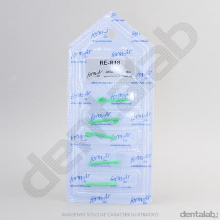 Attache RE-R18 Rielera Calcinable Macho Verde x Unidad