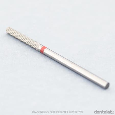 Fresón Carburo de Tungsteno Corte Fino (Rojo) Cilíndrico Romo PM - D4