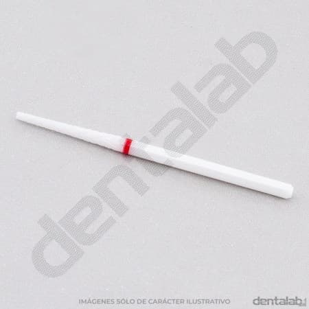 Fresón Cerámico Cónico grano Fino (Rojo) PM - Easydent