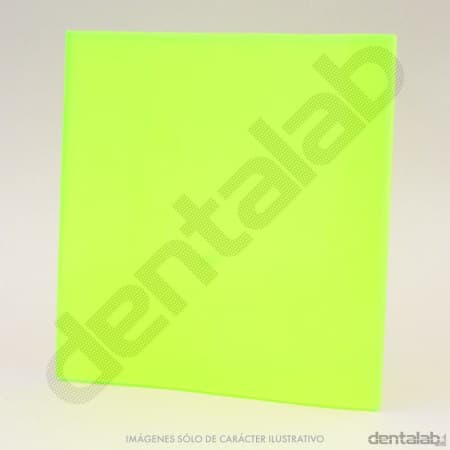 Termoplaca ,150"/3,8mm Flexible Verde Flúor Tecnodent x Unidad