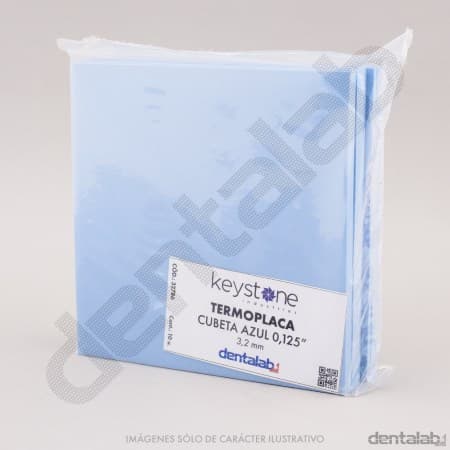 Termoplaca .125"/3.2mm Cubeta Impresión Azul x 10 und.