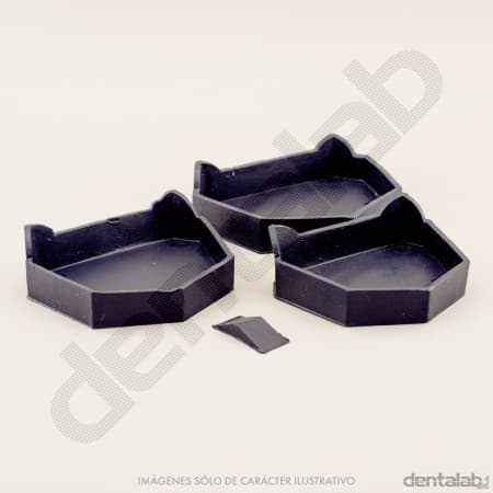 Zócalos de PVC-GOMA Negro x 3 und.