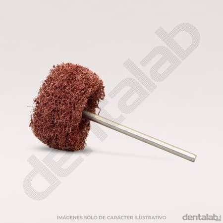 Cepillo Rueda Esponja Scotch para Nylon 22/25mm • PM • Sintético Marrón/Bordó Fino