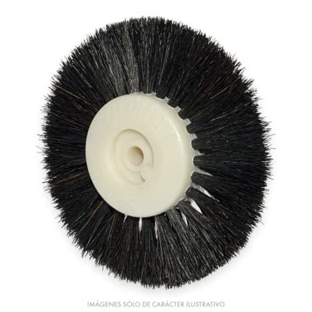 Cepillo Rueda 3 Hileras 3 x 80 x 40 Blanco/Rojo Nacional ROMÁN