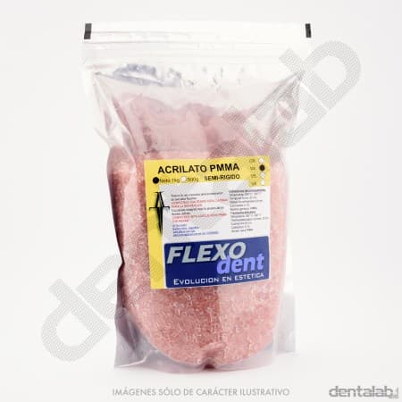 Acrilato PMMA Rosa V4 FLEXODENT x 1Kg