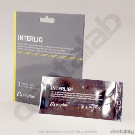 Fibra de Vidrio Trenzada Fotocurable con Resina Interlig x 3 und. Angelus