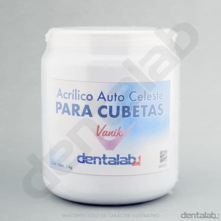 Acrílico Celeste p/ Cubetas x 1kg