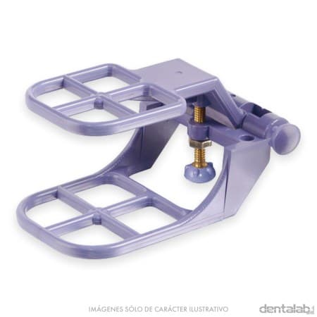 Articulador Oclusor Plástico para Completa Violeta/Blanco