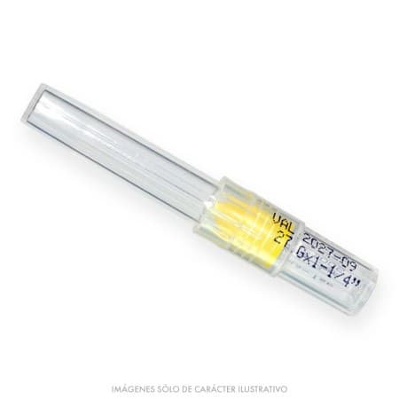 Agujas MISAWA Largas 30mm (27G x 1 1/4") x Unidad