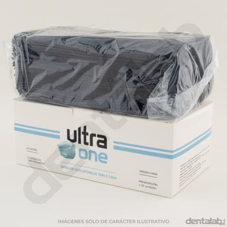 Barbijo 3 Capas Negro x 50 Und. • Ultra One