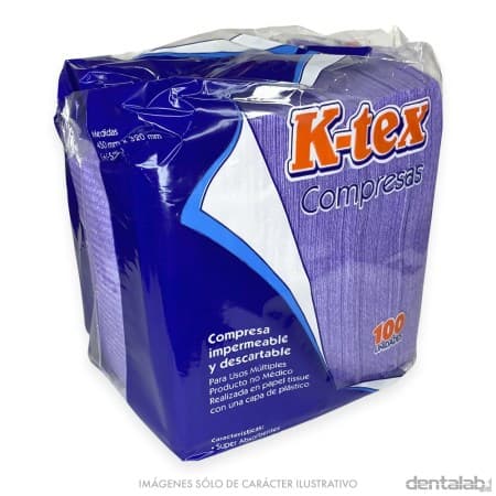 Compresas K-tex Lila x 100 und.