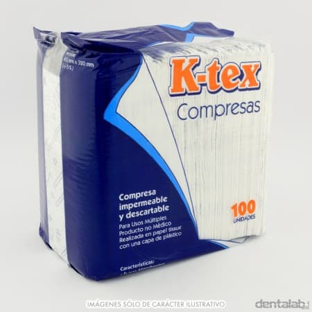 Compresas K-tex Odonto x 100 und.