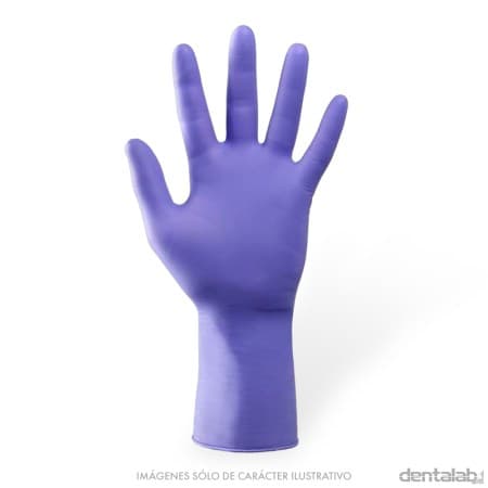Guantes de Nitrilo LAVANDA Large x 100 und.