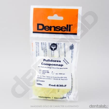 Discos CompoSnap Fino 12mm Amarillo Densell x 100 und.