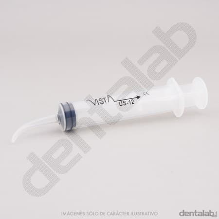 Jeringa para Irrigación Punta Curva 12ml