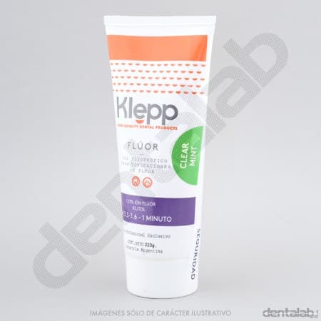 Gel de Flúor Acidulado Klepp x 220g - Menta