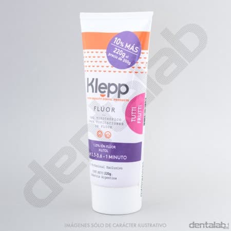 Gel de Flúor Acidulado Klepp x 220g - Tutti Frutti