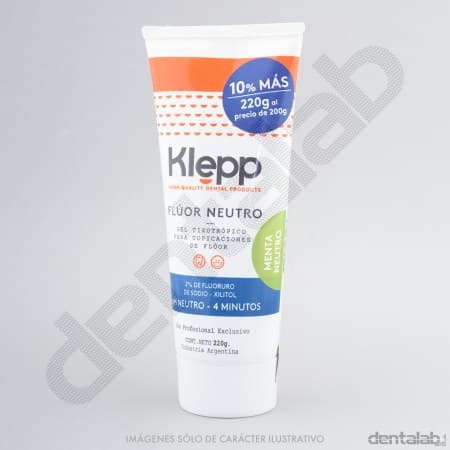 Gel de Flúor pH Neutro Klepp x 220g - Menta