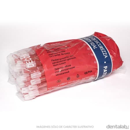 Eyectores Descartables Italianos PLUSS x 100 und. Rosa Transparente